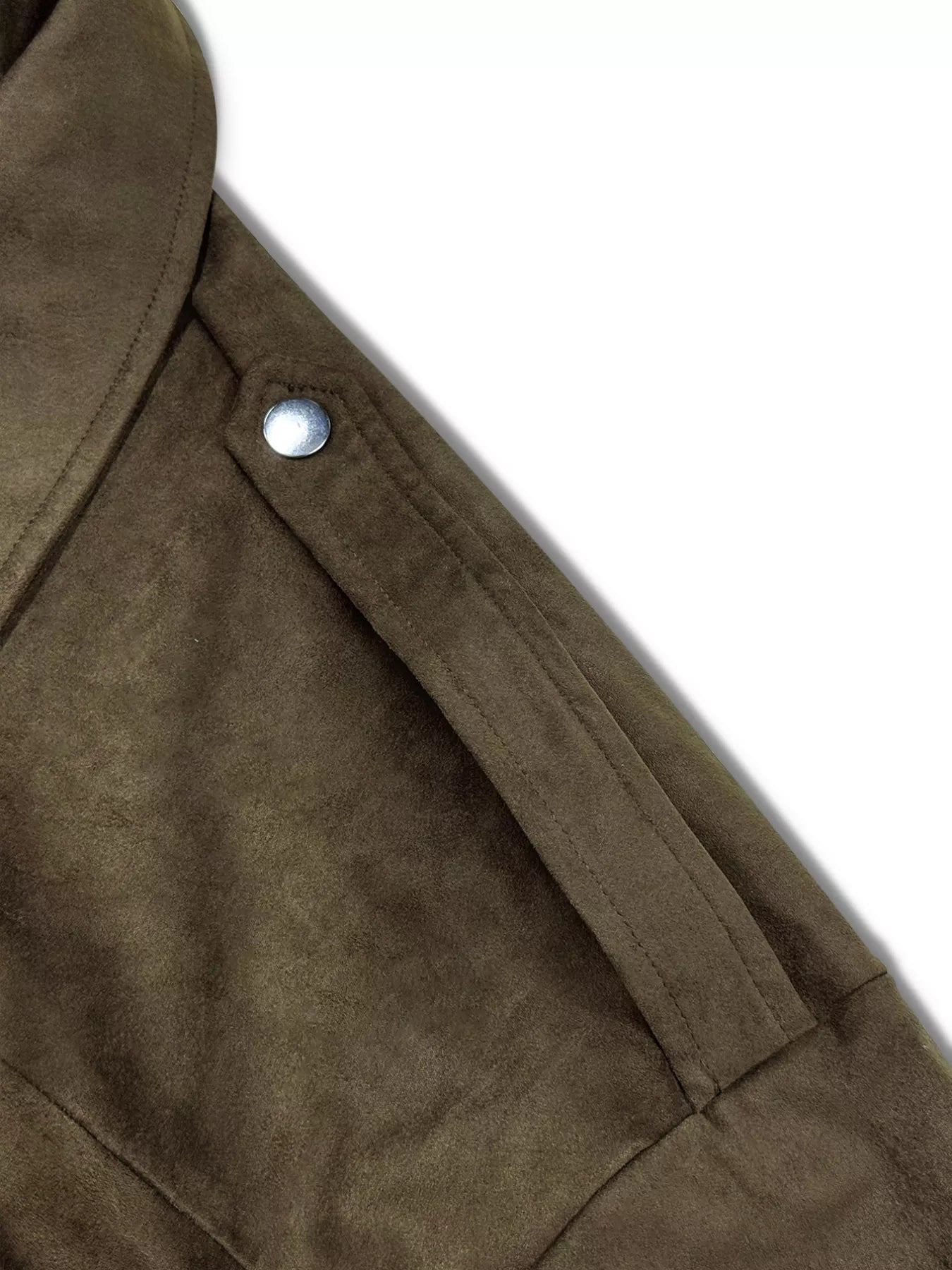 Suede Cropped Bomber Jacket