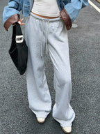 Wide Leg Drawstring Sweatpants