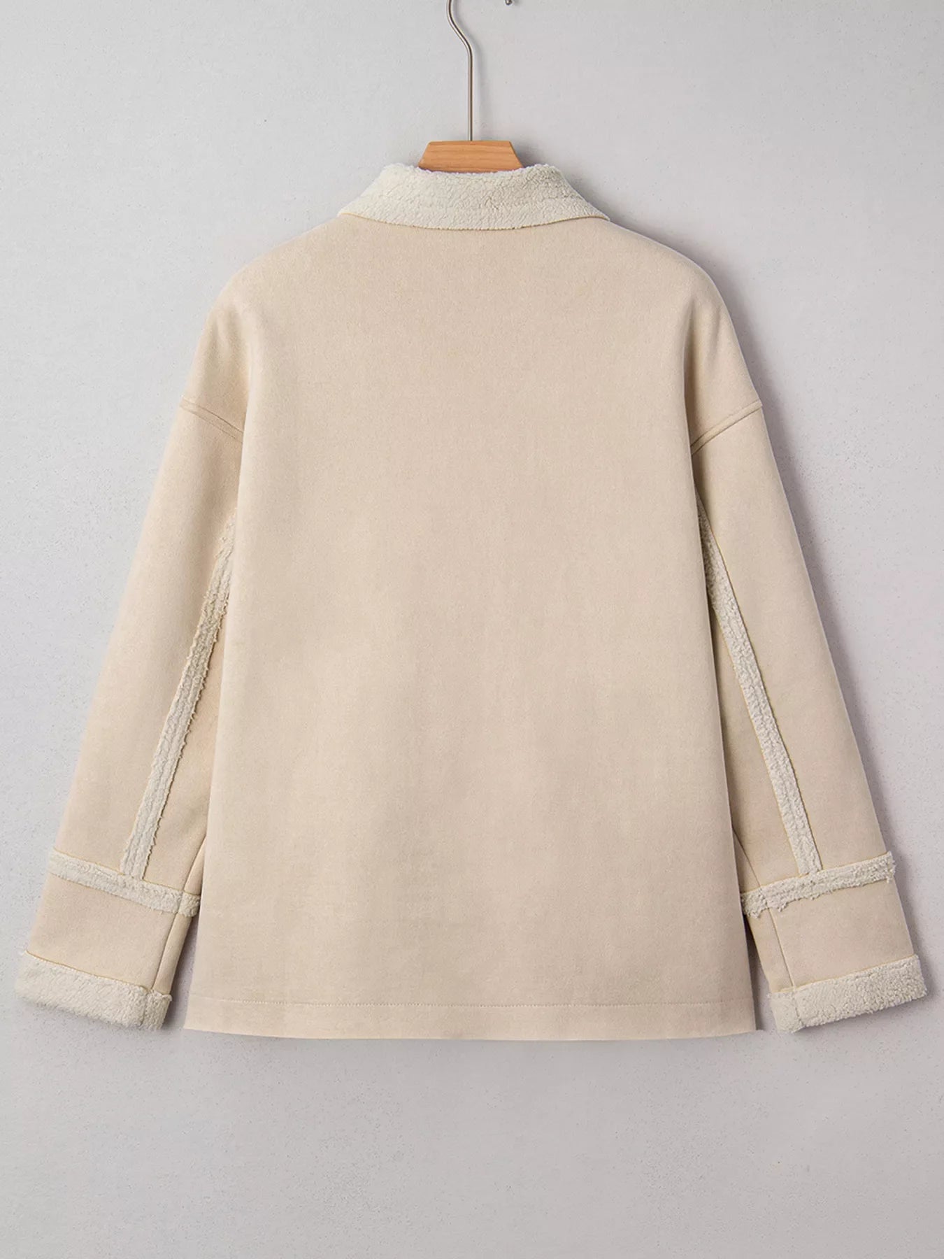 Suede Sherpa Lined Western Loose Jacket