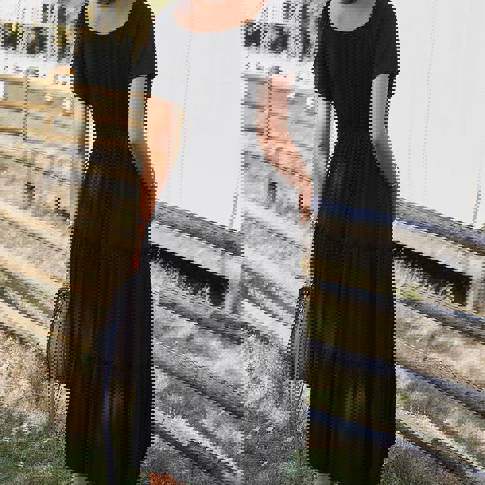 Love Kuza Graceful Tiers Midi Dress