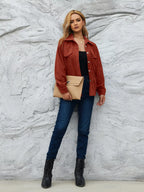 Casual Corduroy Button-Down Jacket