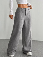 Wide Leg Corduroy Pants