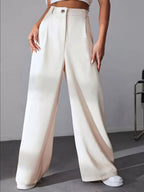 Wide Leg Pleated Pants