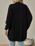 Casual Knit Open Front Cardigan