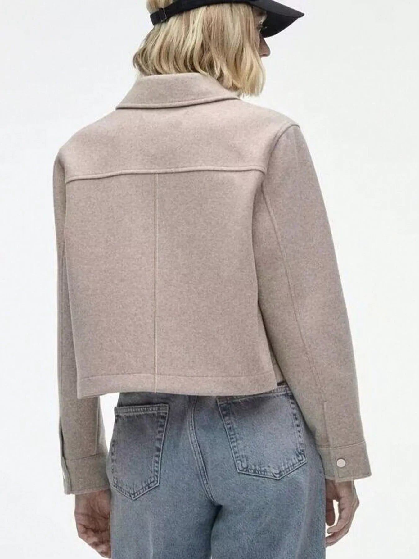 Snap Down Long Sleeve Jacket