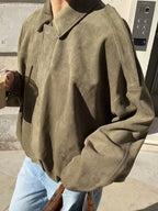 Zip Up Oversized Jacket