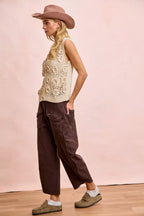 BiBi Washed Terry Pants with Pockets