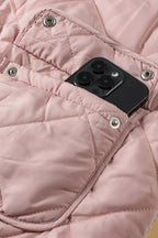 Quilted Sherpa-Lined Vest Coat