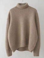 Turtleneck Dropped Shoulder Sweater