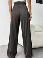 Drawstring Wide Leg Pants