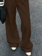 Wide Leg Drawstring Sweatpants