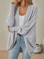 Casual Knit Open Front Cardigan
