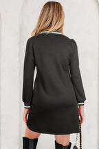 Edith Sleeve Shift Mini Dress