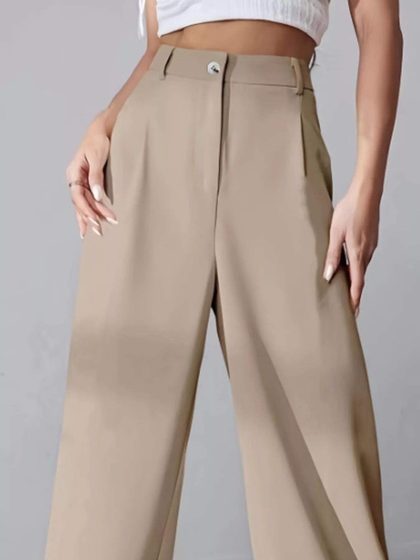 Wide Leg Pleated Pants