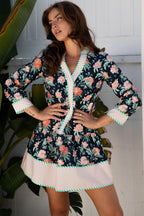 Emadora Hem Shift Mini Dress