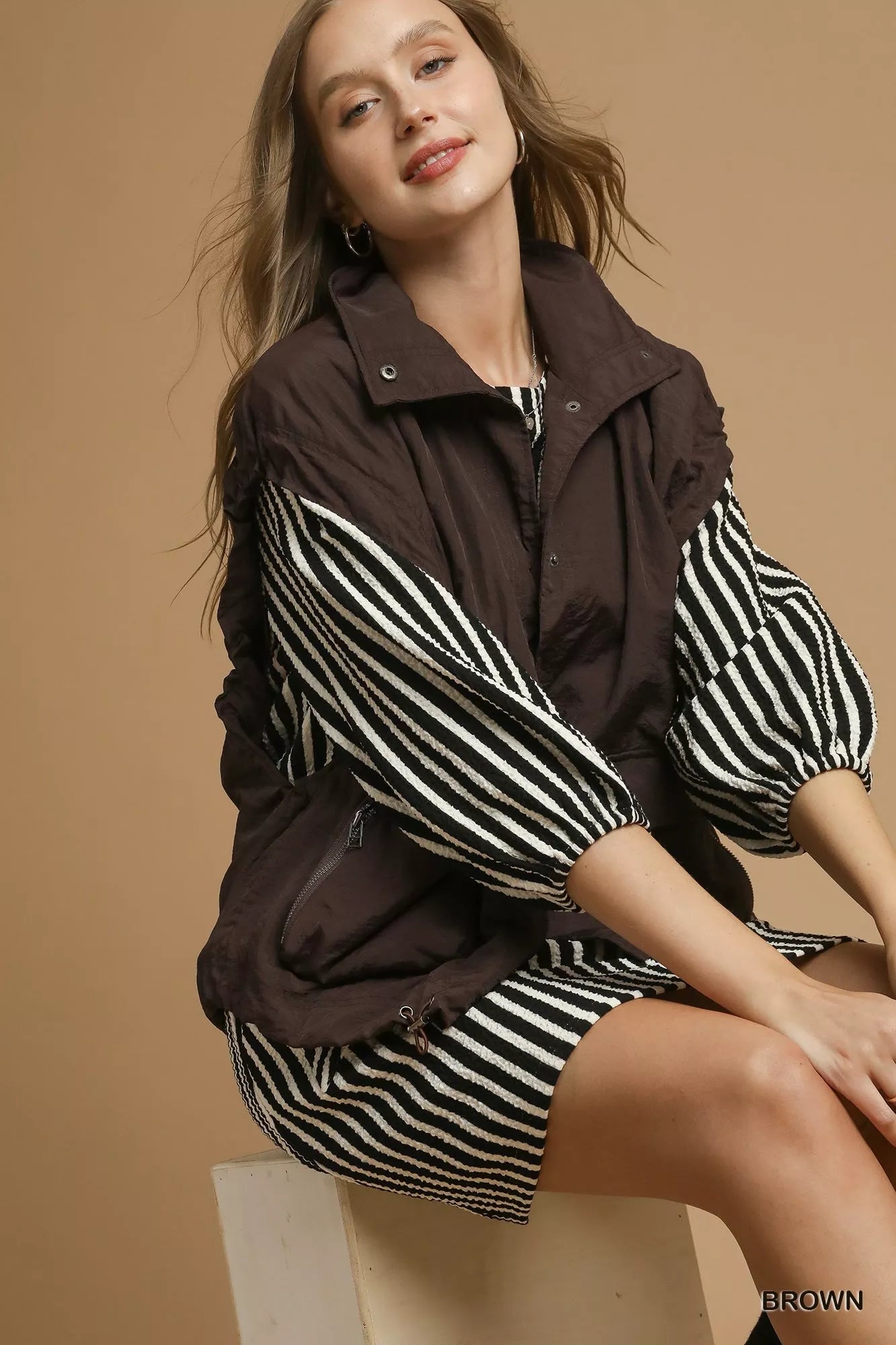 Umgee Nylon Vest with Pockets