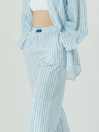 Elastic Waist Wide Leg Pants