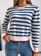 Striped Round Neck Sweater