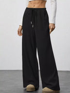 Relaxed Fit Wide Leg Pants