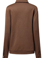 Solid Color Zip Up Button Flap Pocket Jackets