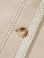 Suede Sherpa Lined Western Loose Jacket