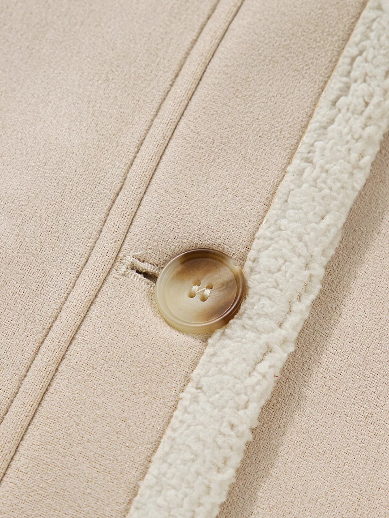 Suede Sherpa Lined Western Loose Jacket