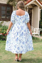 Gia Plus Size Floral Midi Dress