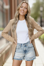 City Chic Taupe Blazer