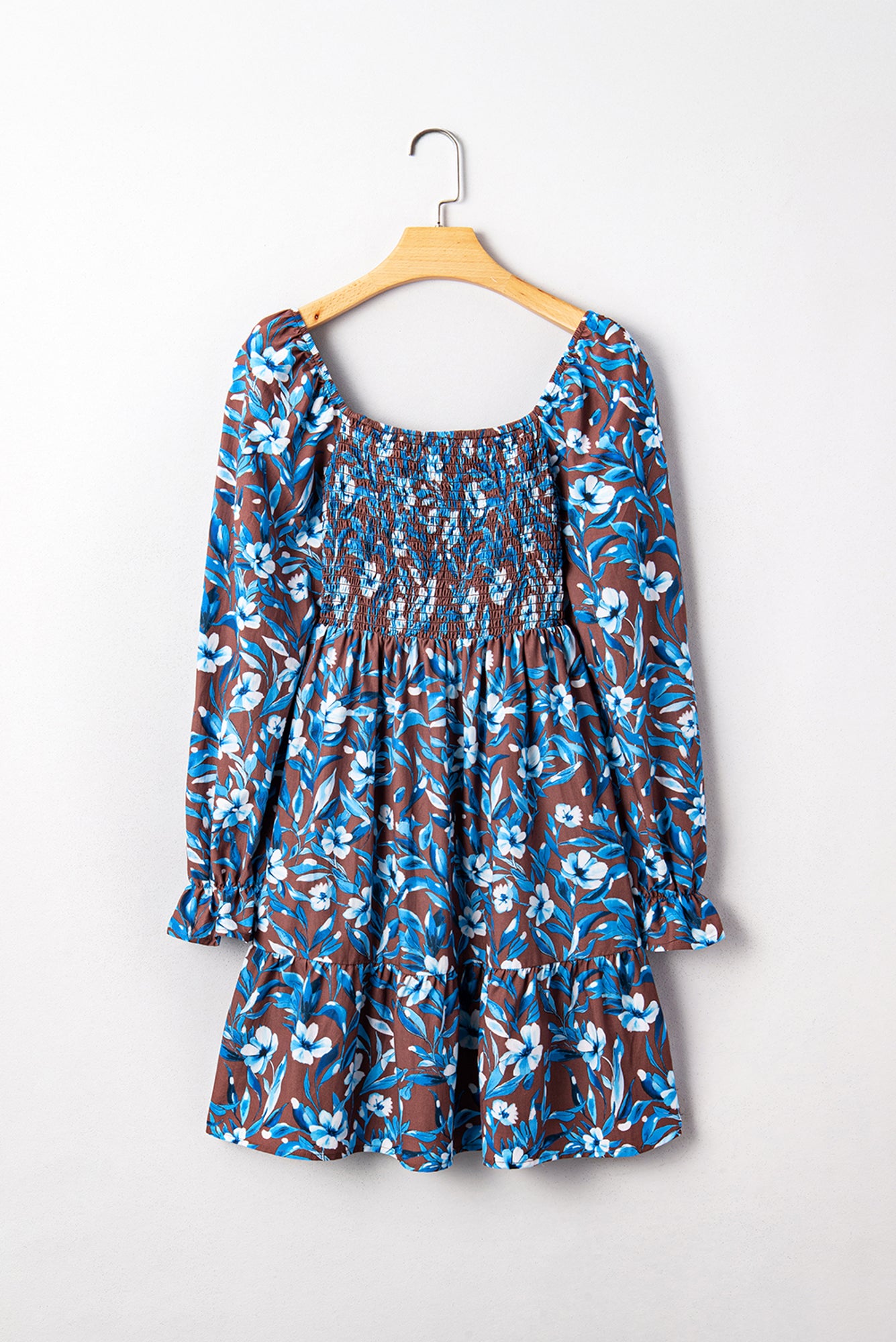 Norava Ruffled Sleeve Floral Dress
