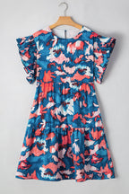 Palmer Plus Size Ruffled Short Sleeve Dress