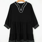 Patara Sleeve Tiered Mini Dress