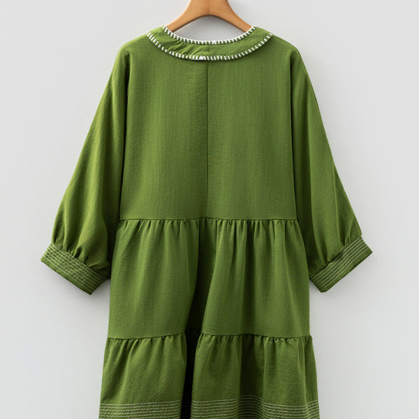 Patara Sleeve Tiered Mini Dress