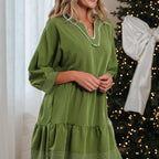 Patara Sleeve Tiered Mini Dress